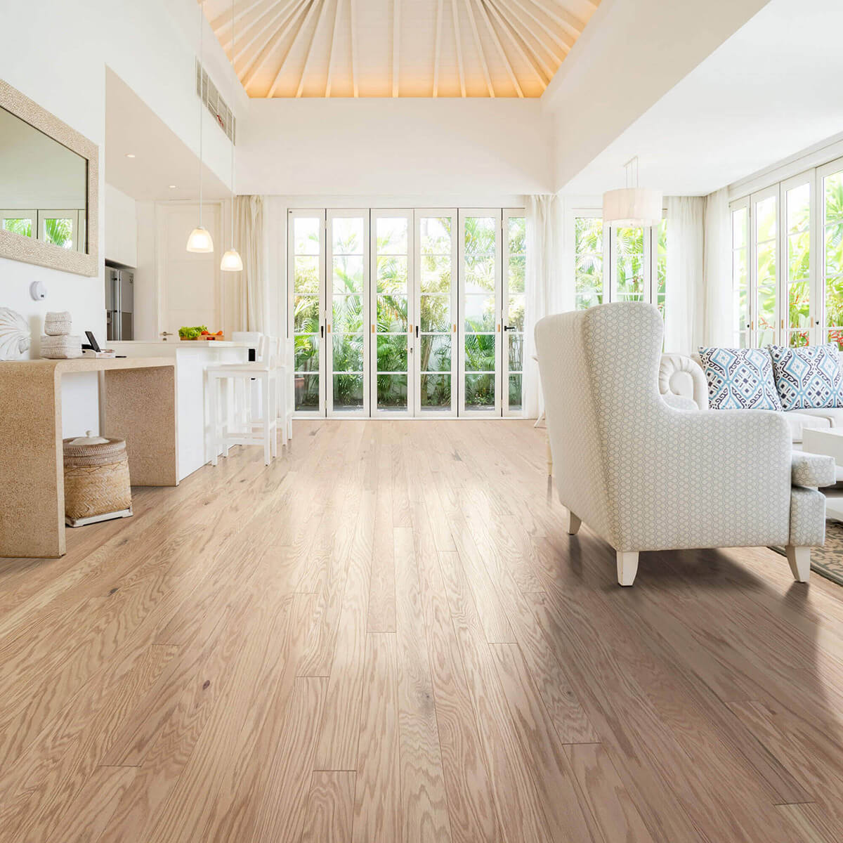 Hardwood flooring hallway