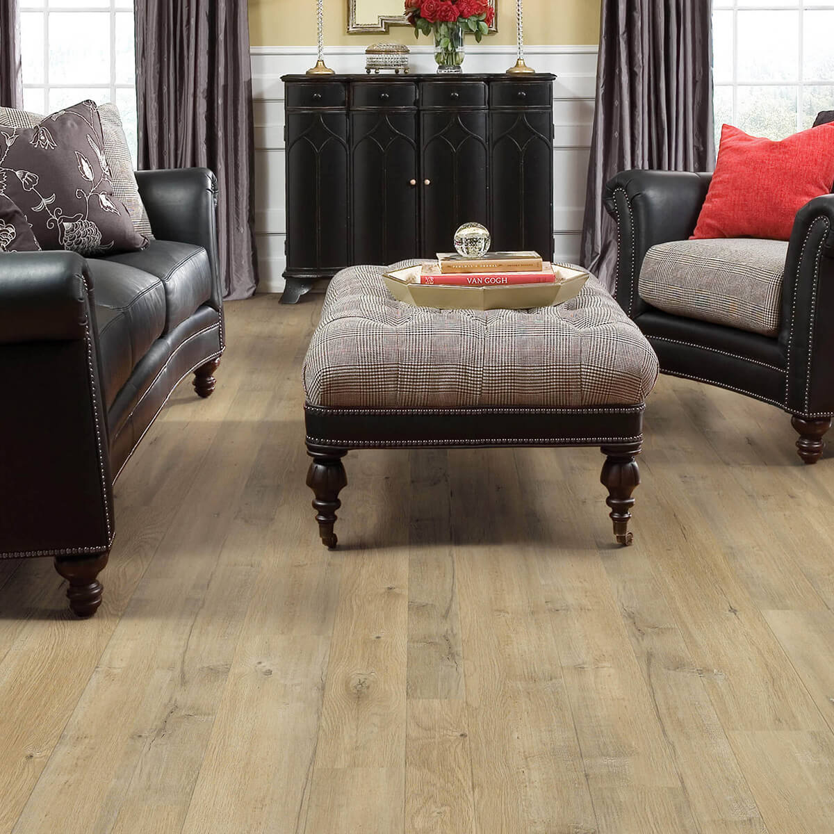 Laminate flooring living room