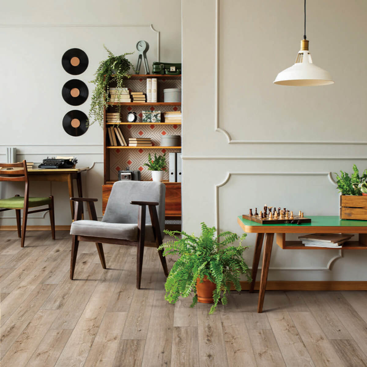 Vinyl plank flooring living room