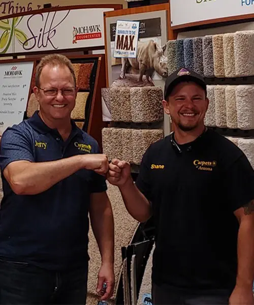 Shane & Jerry Levinson at the beginning of Carpets of Arizona