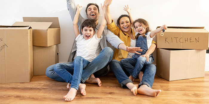 Family Happy on New Floors Selling their Home