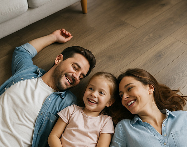 Happy Family on Vinyl Floors Happy Family on Vinyl Floors
